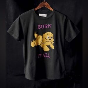 NWOT Imogene + Willie “Burn it All” Charcoal Tee Size M